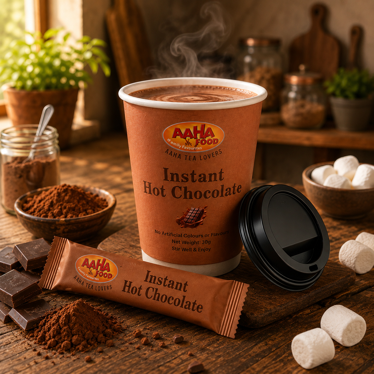 Instant Hot Chocolate (6 Cups) - COMING SOON