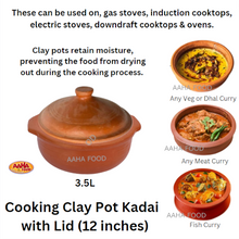 Load image into Gallery viewer, Clay Pot Kadai (12 inch)
