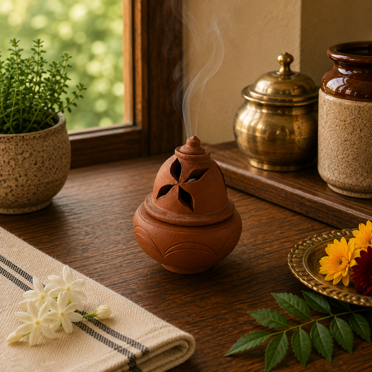 Clay Cup Sambrani Holder – Coming Soon
