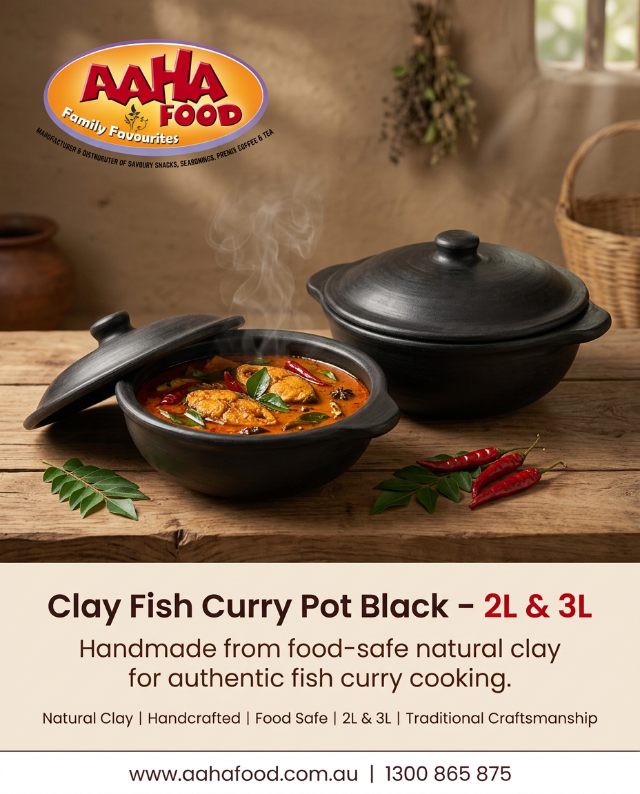 Clay Fish Curry Pot Black 2L 3L – Coming Soon