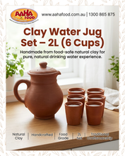Load image into Gallery viewer, Clay Water Jug 2L with 6 Cups - COMING SOON
