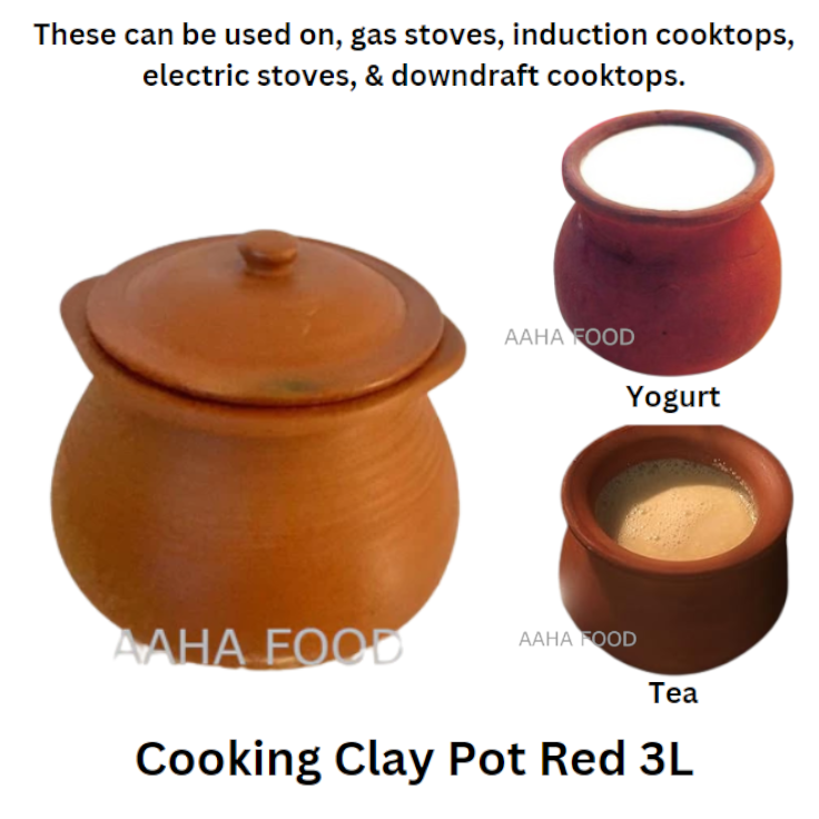 Cooking Clay Pot Red 3L