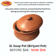 Load image into Gallery viewer, Clay Soup Pot 3L (Biriyani Pot)
